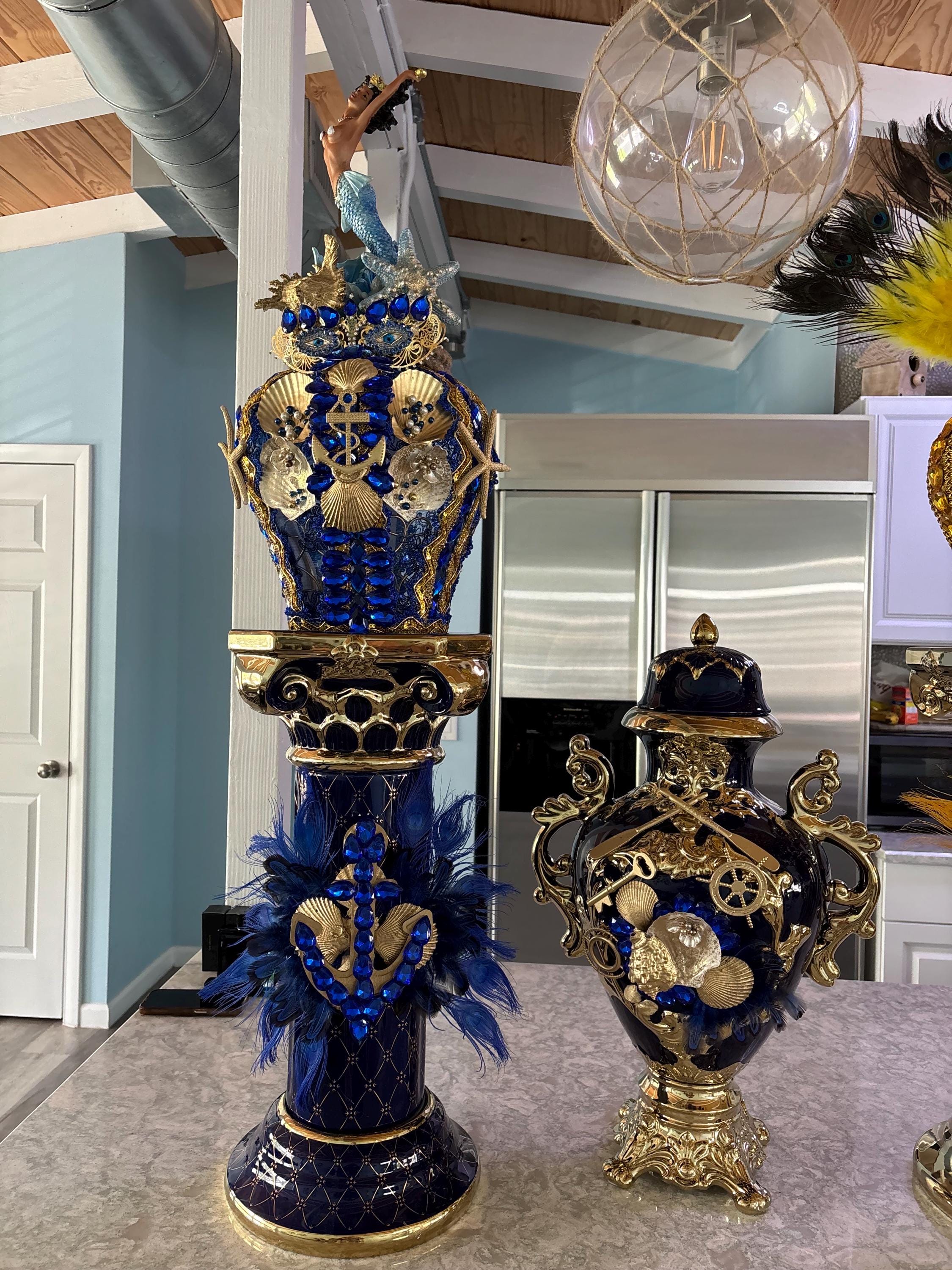Set de yemaya sopera  corona y pedestal