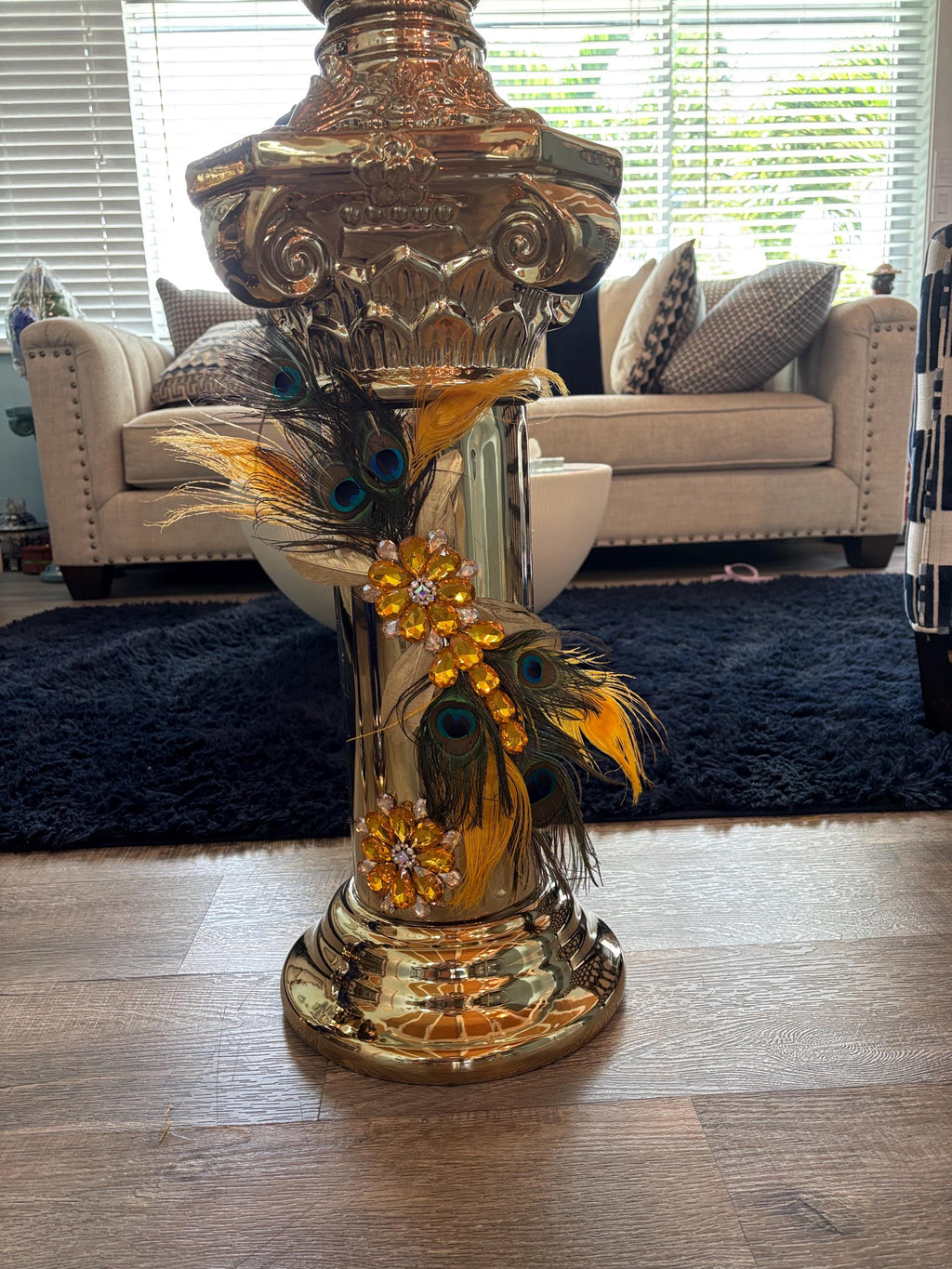 Set  sopera Pedestal y corona de oshun ibu kole