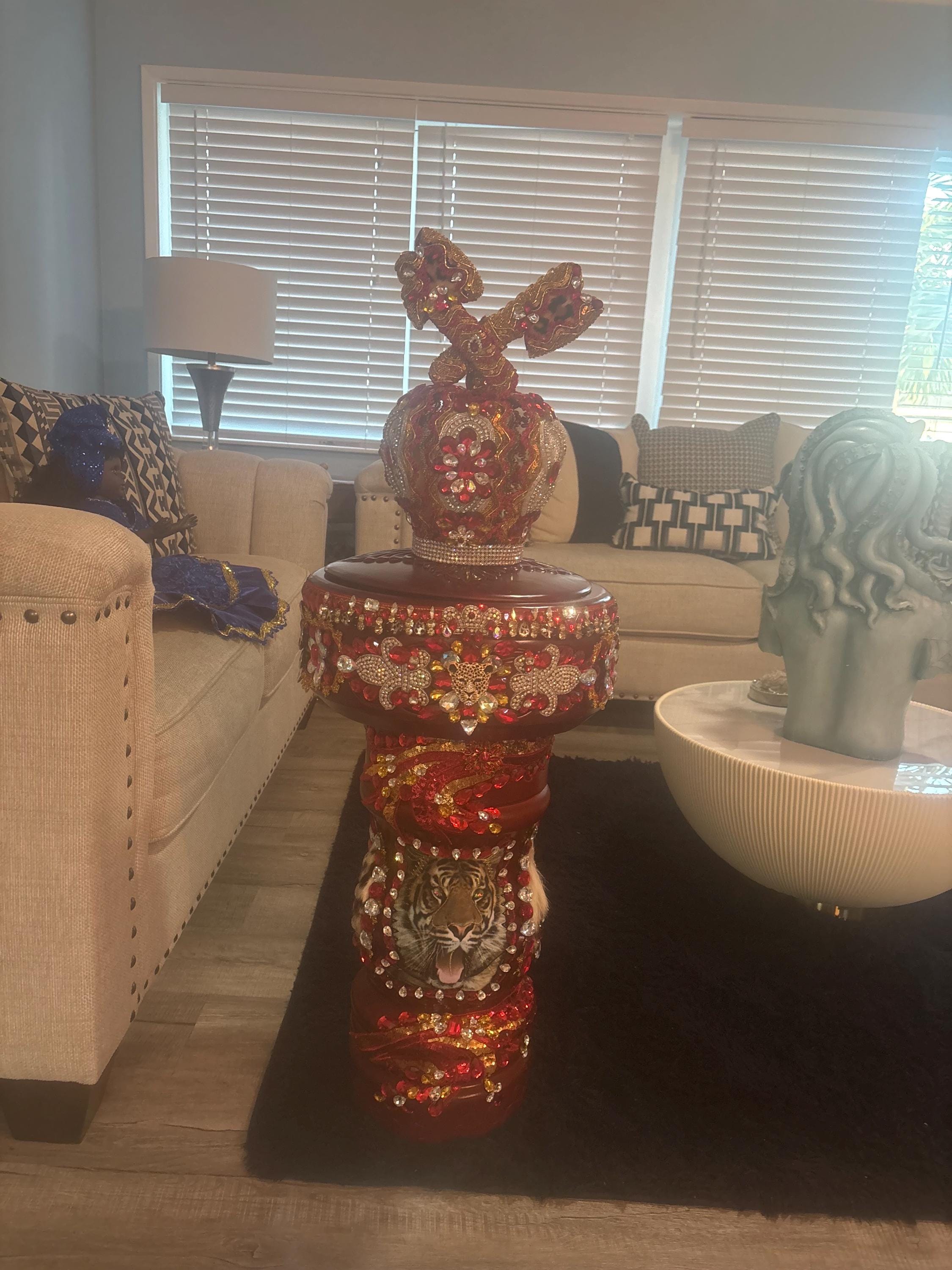 batea de shango , pilon y corona