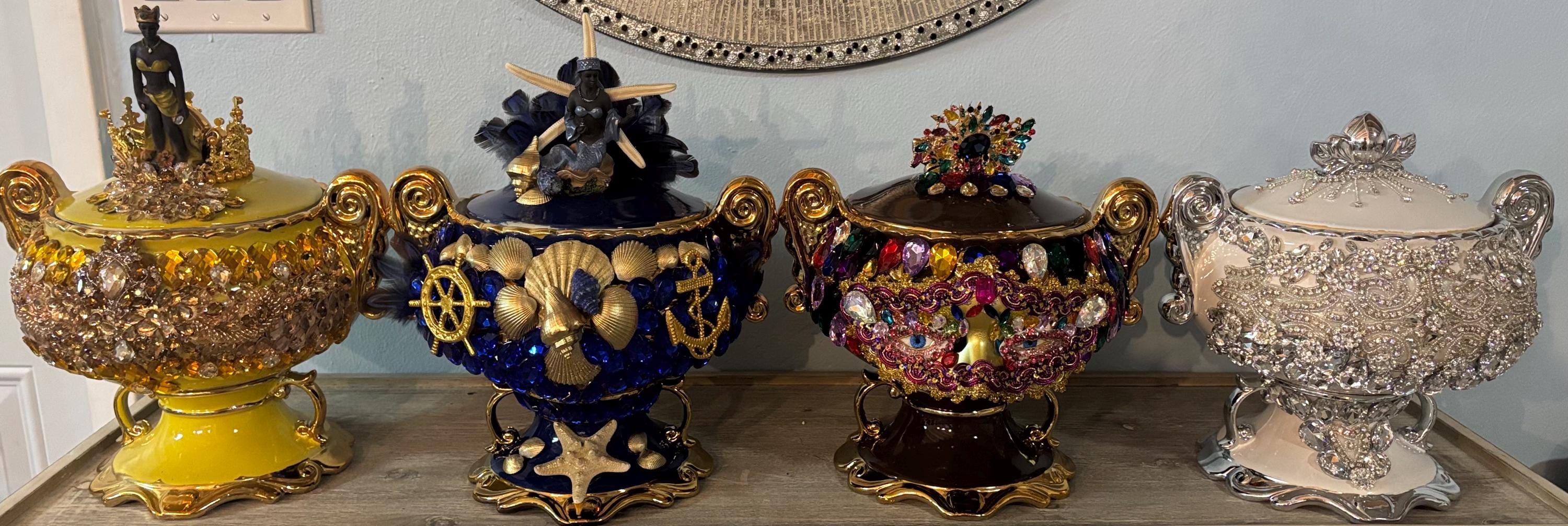 Set de soperas oshun,yemaya,obbatala, oya