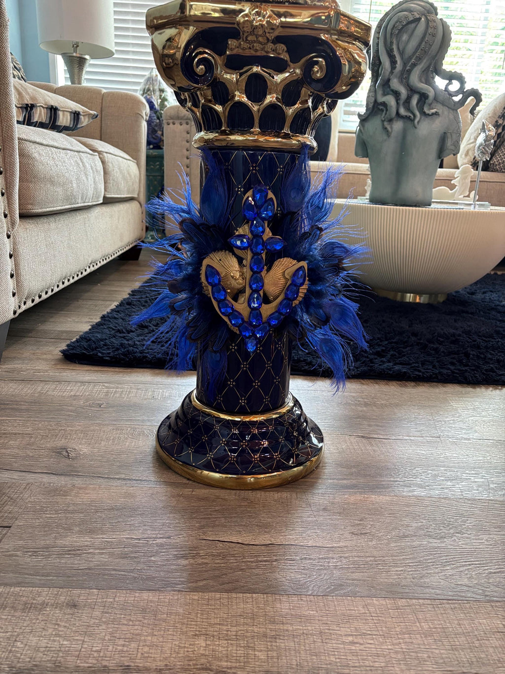 Set de yemaya sopera  corona y pedestal