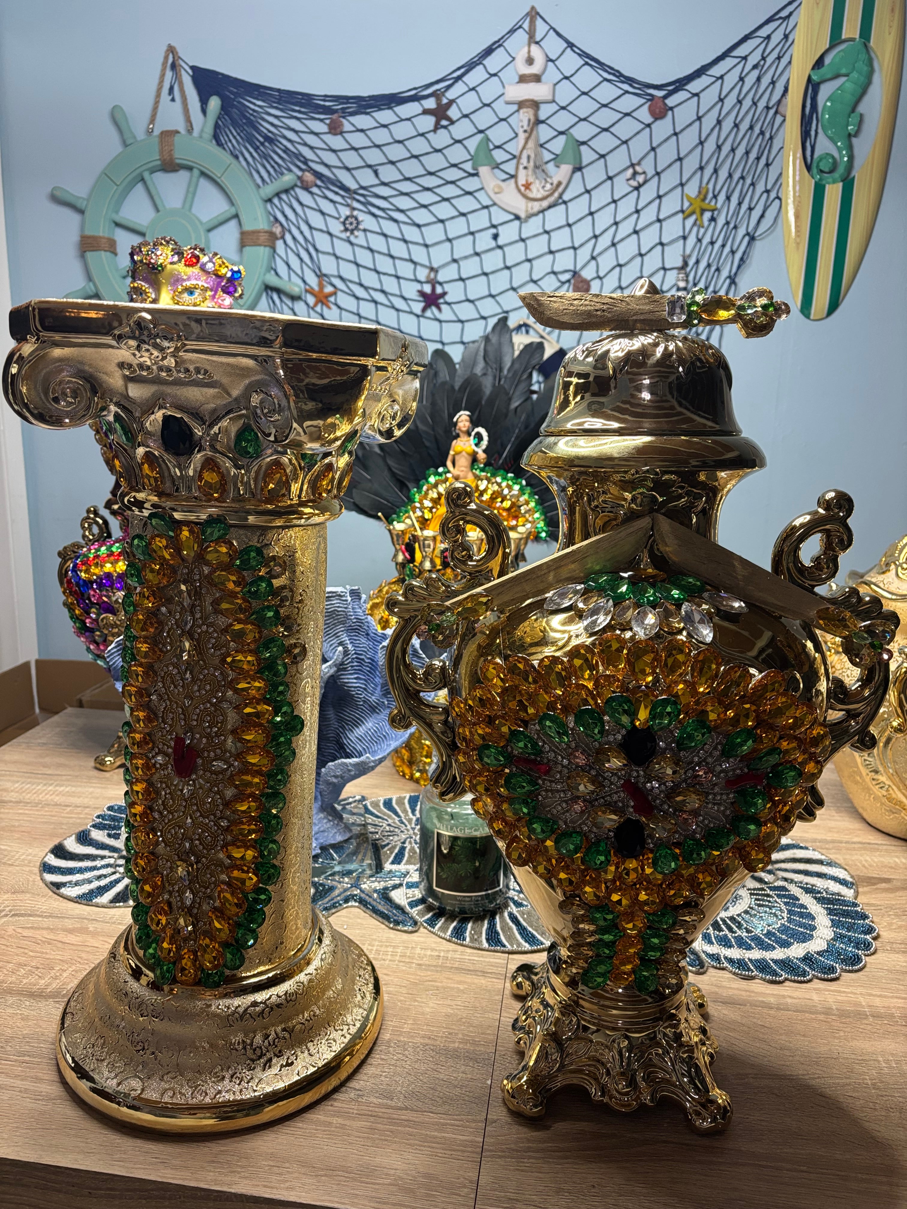 Set de oshun  sopera  con pedestal