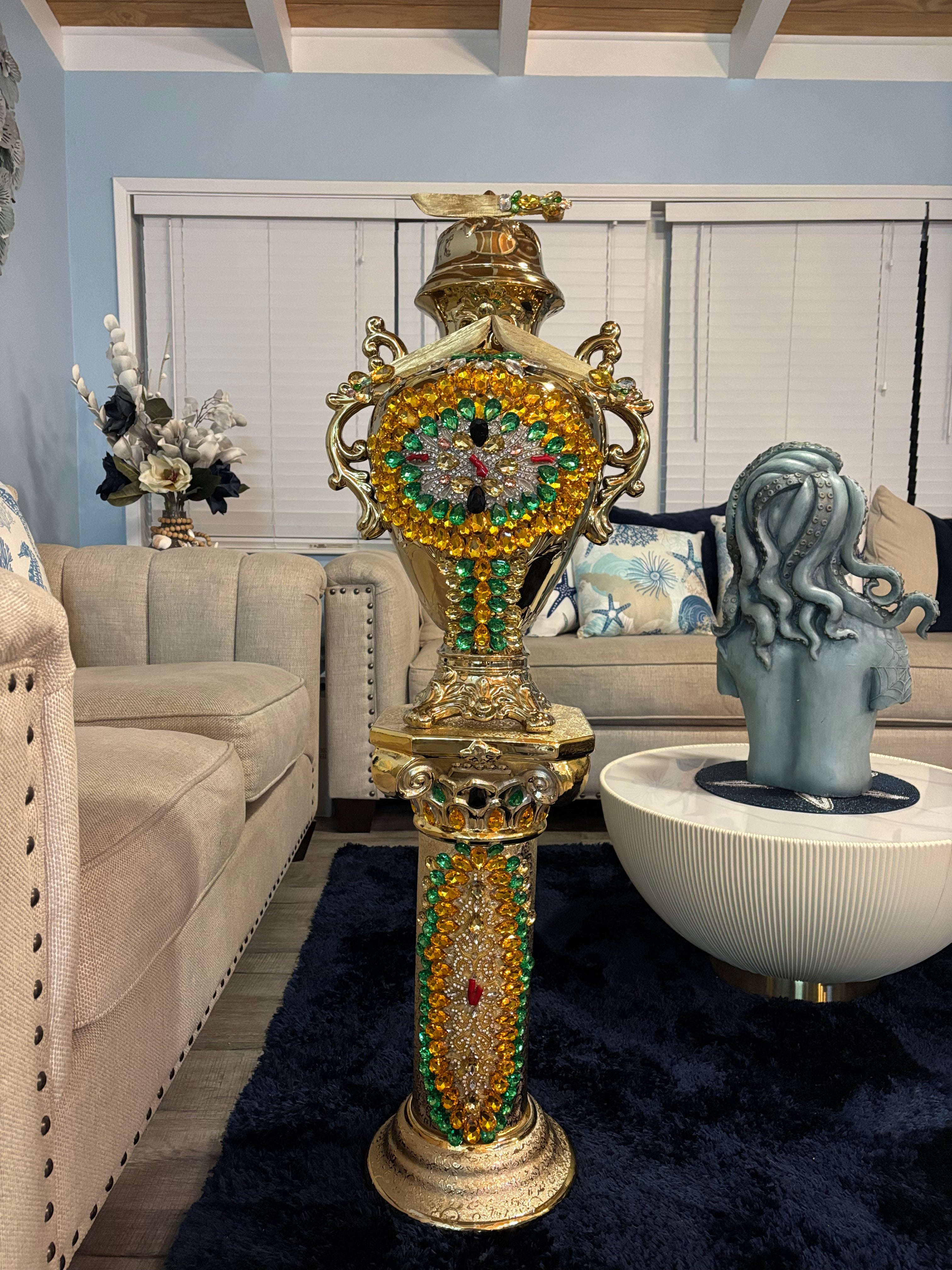 Set de oshun  sopera  con pedestal