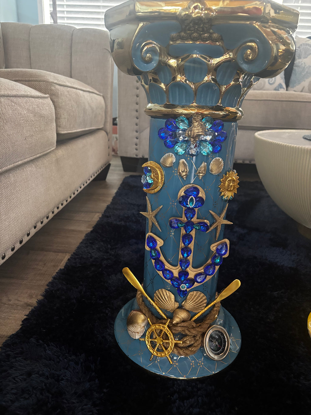 Set de yemaya ashaba sopera  con pedestal