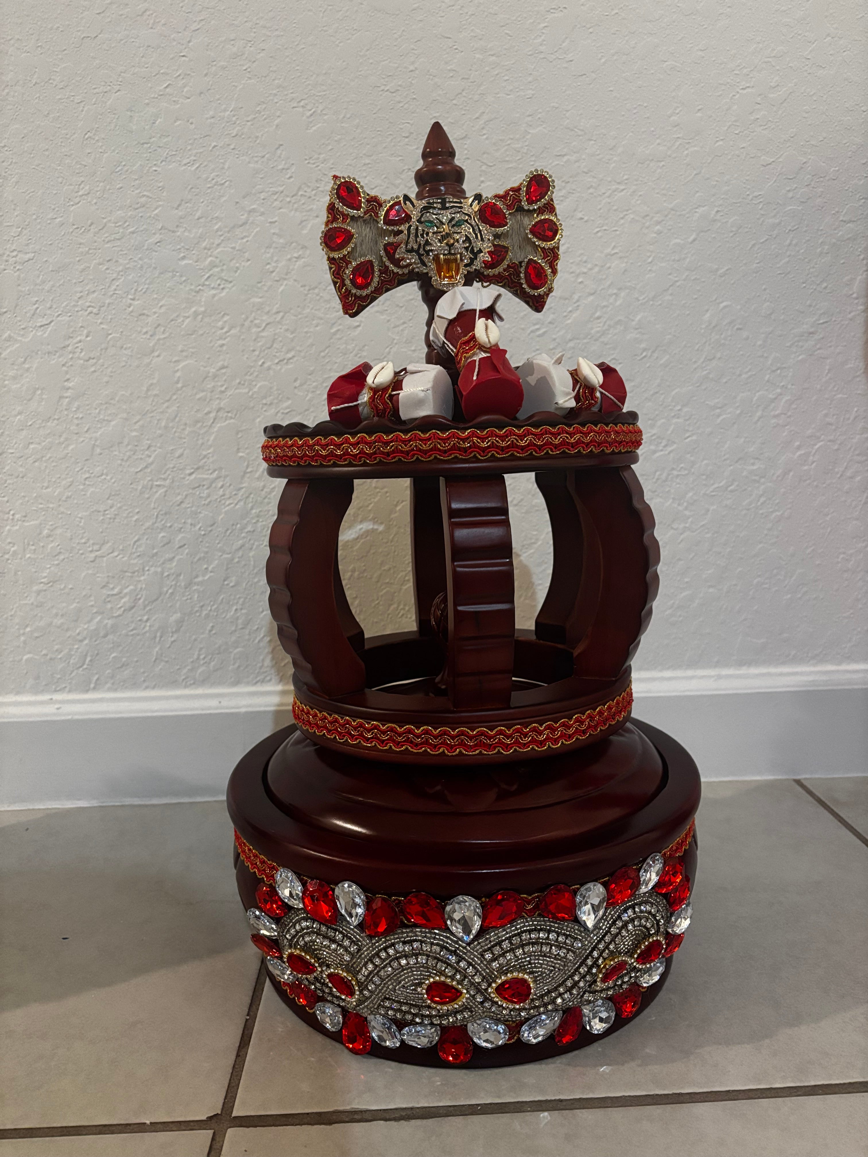 set batea y corona de shango