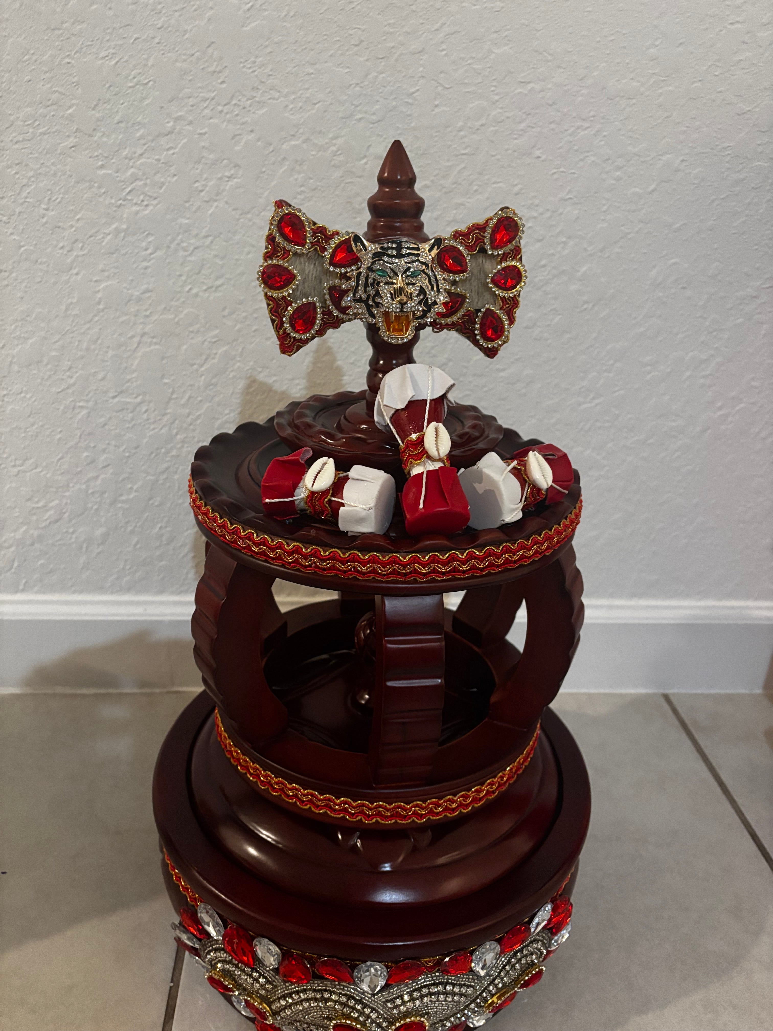 set batea y corona de shango