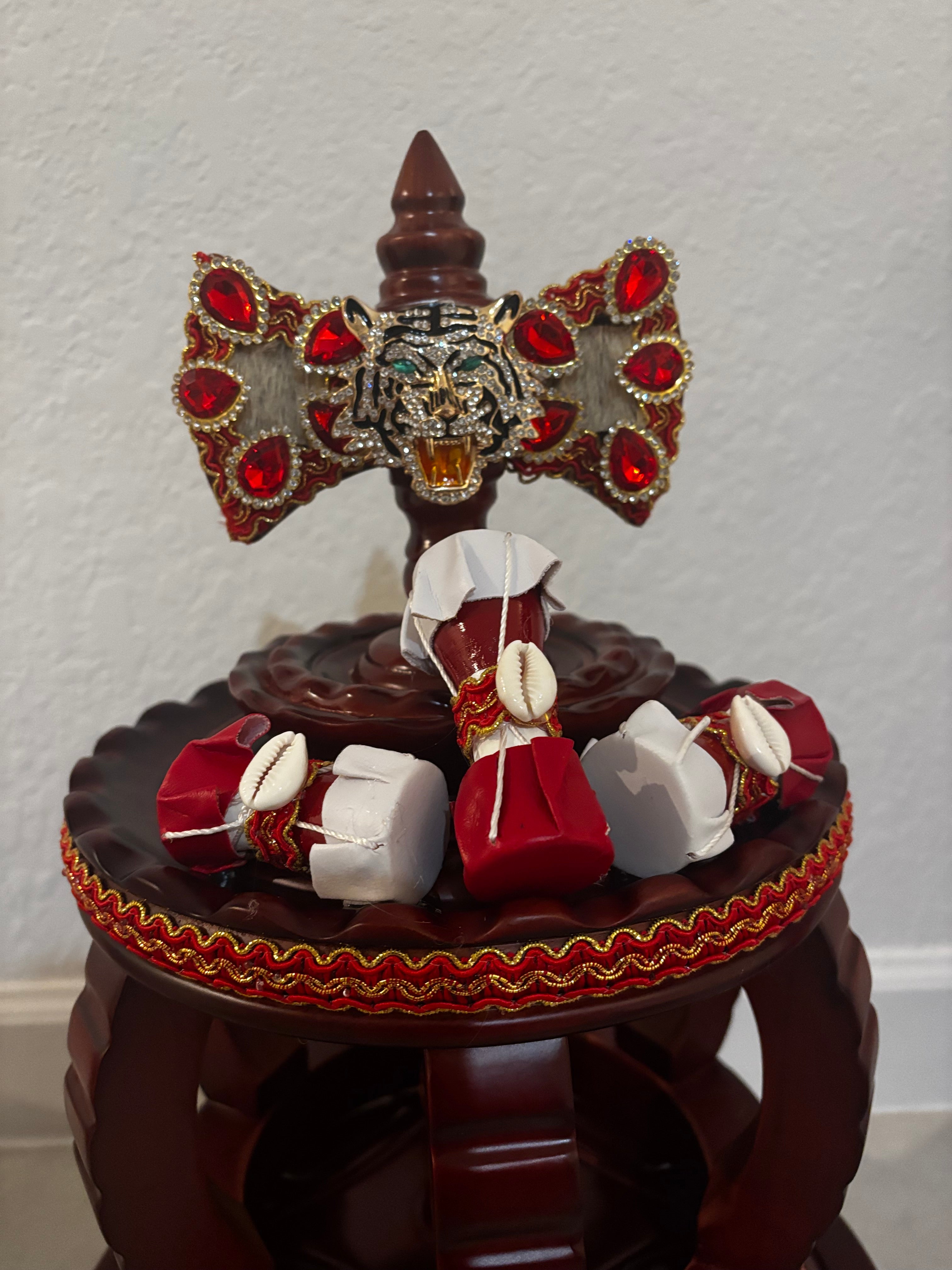 set batea y corona de shango