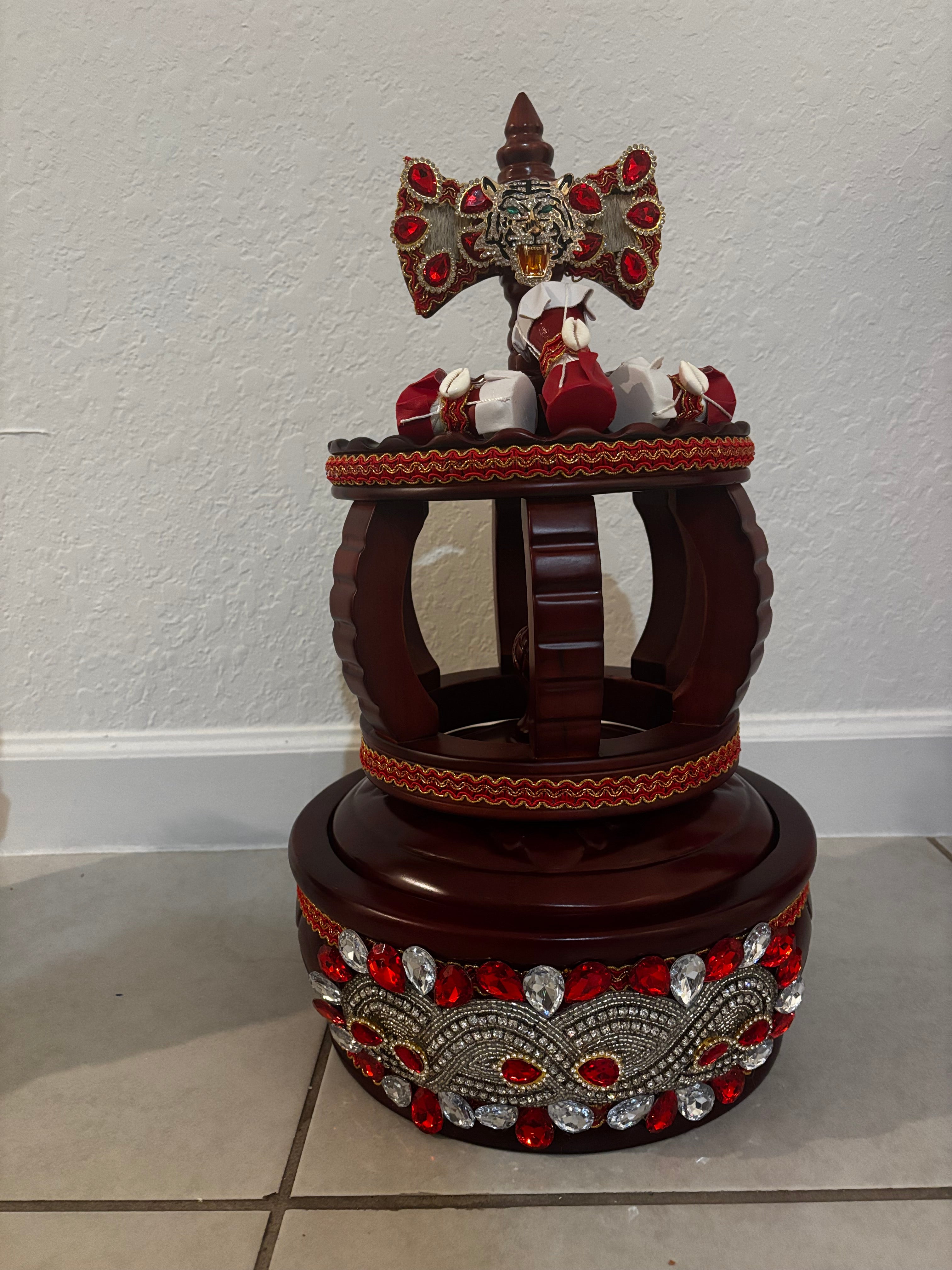 set batea y corona de shango