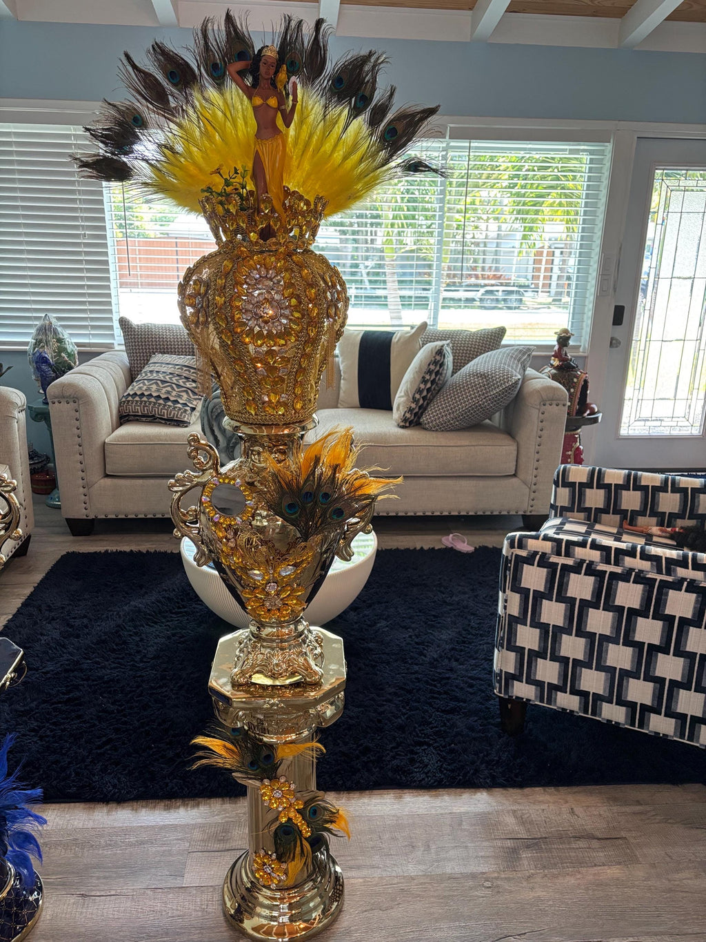 Set  sopera Pedestal y corona de oshun ibu kole