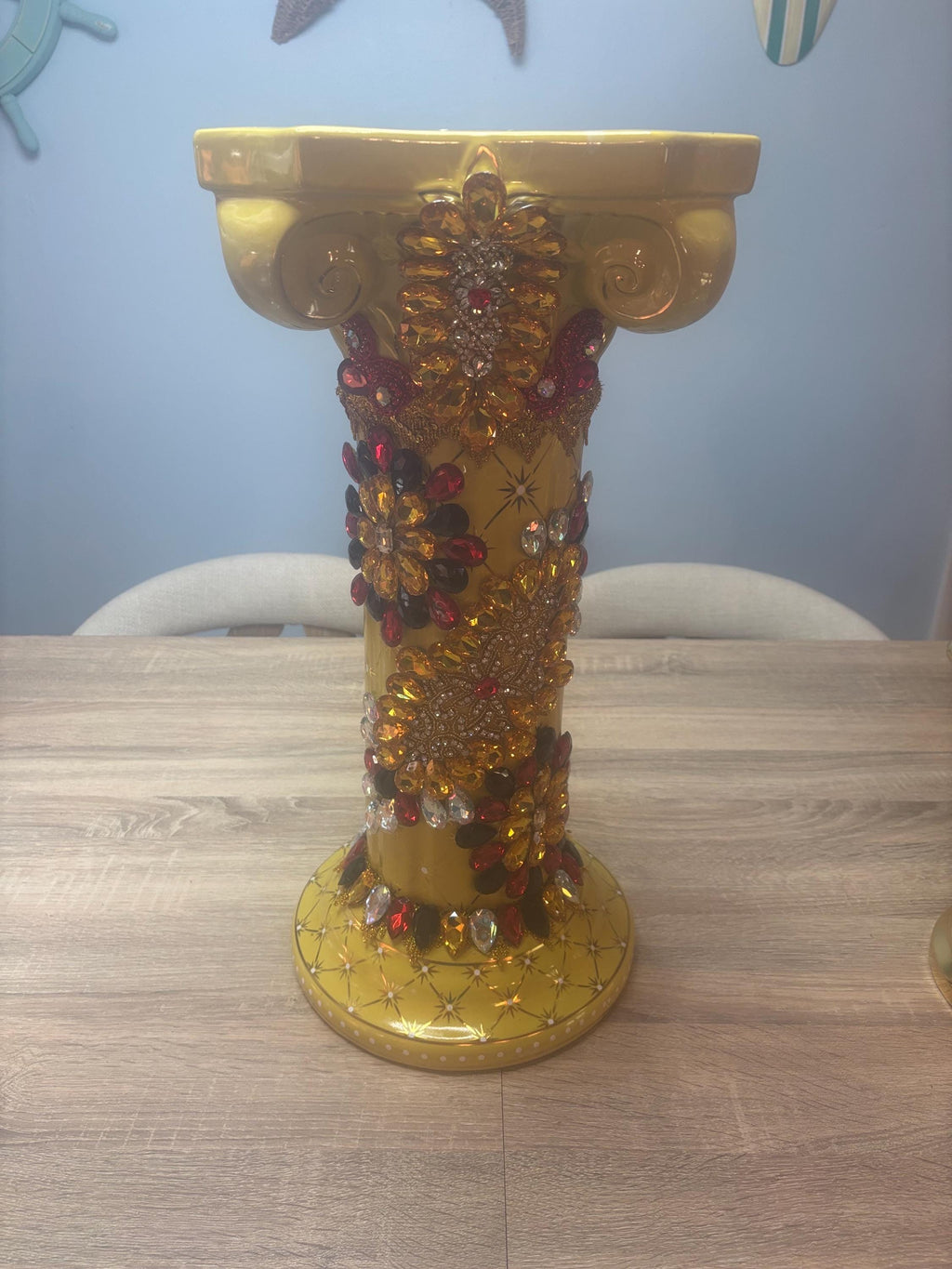 Set sopera Pedestal y corona de oshun ibu kole
