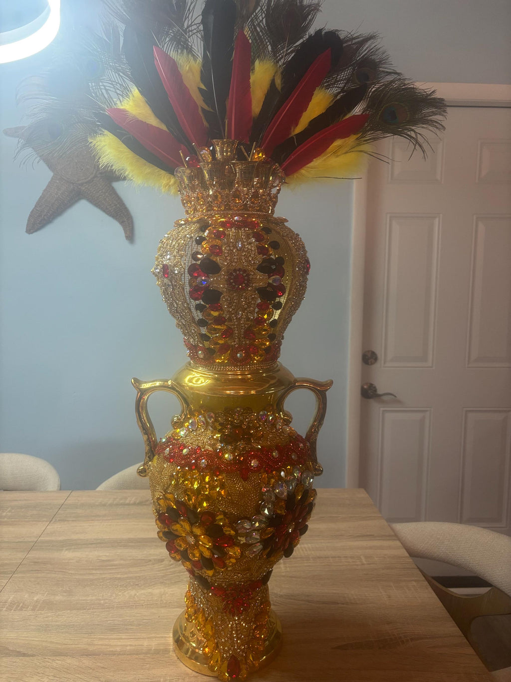 Set sopera Pedestal y corona de oshun ibu kole