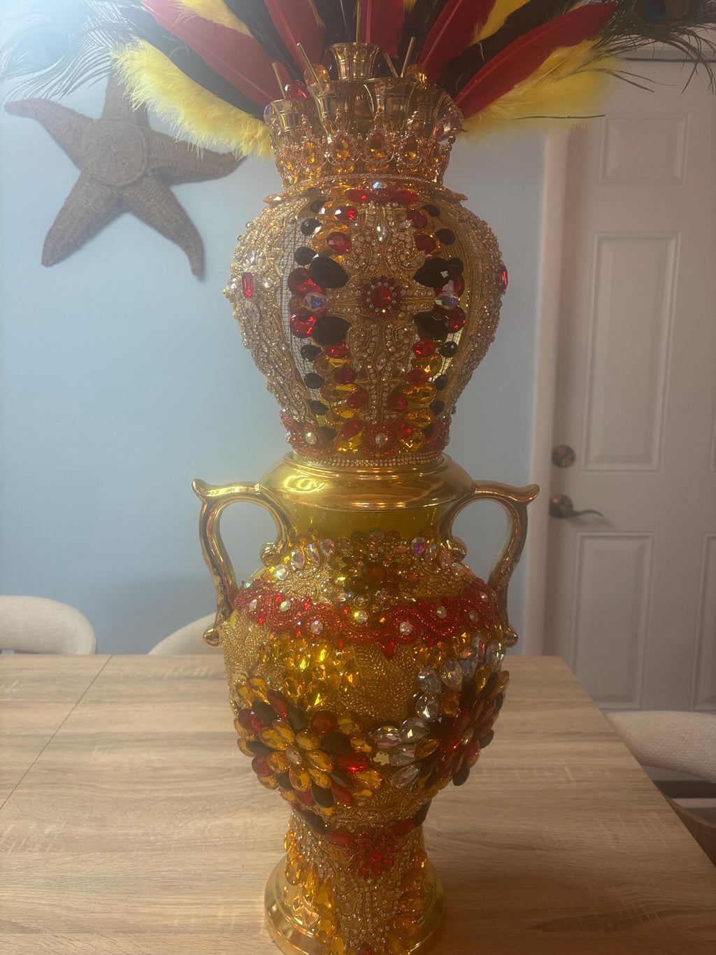 Set sopera Pedestal y corona de oshun ibu kole